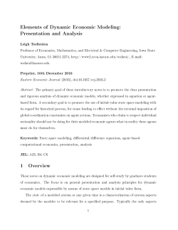 Elements of Dynamic Economic Modeling