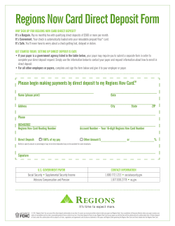 Direct Deposit Form