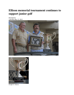 Ellison memorial tournament continues to support junior golf