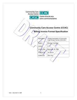 Billing Invoice Format Specification