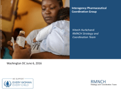 Interagency Supply Chain Group (ISG)