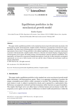 Equilibrium portfolios in the neoclassical growth model