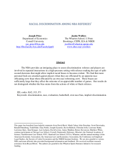 Racial Discrimination Among NBA Referees