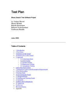 Test Plan