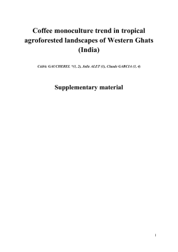 Current and possible future dynamics of the agricultural landscapes