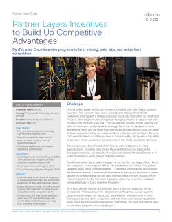 Partner Layers Incentives to Build Up Competitive Advantages