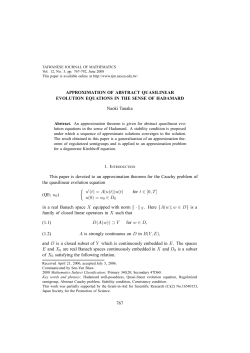 APPROXIMATION OF ABSTRACT QUASILINEAR EVOLUTION