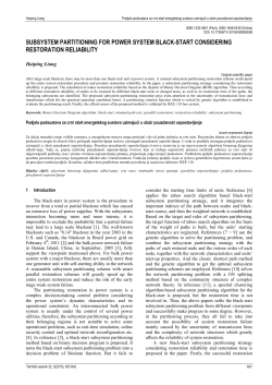 subsystem partitioning for power system black