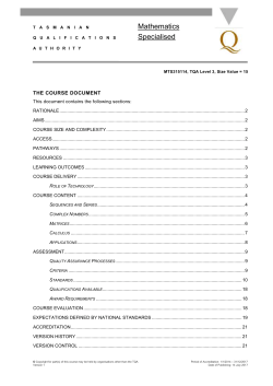 The cOURSE document