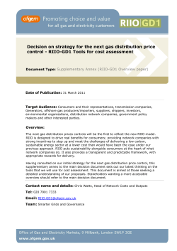 Decision on strategy for the next gas distribution price