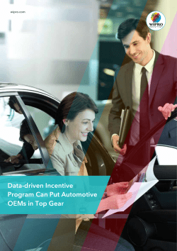 Data-driven Incentive Program Can Put Automotive OEMs in
