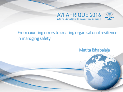 From counting errors to creating potential for resilience