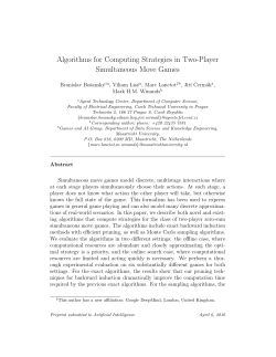 Algorithms for Computing Strategies in Two-Player