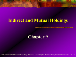 Indirect and Mutual Holdings