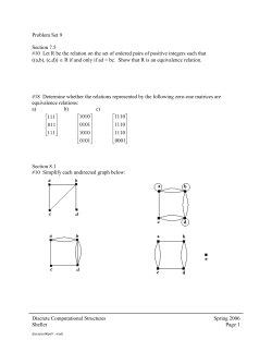 Problem Set 8 Solutions