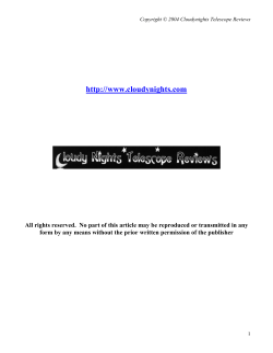 Everyone`s APO: The Orion 80mm ED