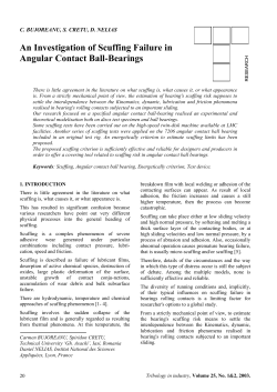 An investigation of scuffing failure in angular contact ball