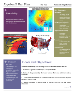 Algebra II - Probability Unit