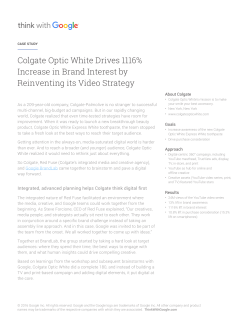 Colgate Optic White Drives 1116% Increase in