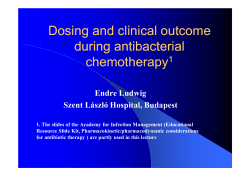 Dosing and clinical outcome during antibacterial
