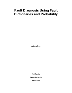 Fault Diagnosis Using Fault Dictionaries and Probability