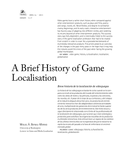A Brief History of Game Localisation