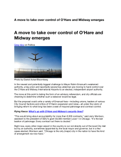 A move to take over control of O`Hare and Midway emerges