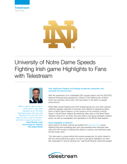University of Notre Dame Speeds Fighting Irish game