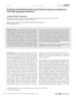Synthesis of well‐defined side chain fullerene polymers and study of