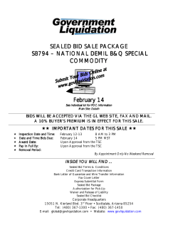 sealed bid sale package sealed bid sale package sb794 sb794