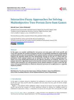 Interactive Fuzzy Approaches for Solving Multiobjective Two