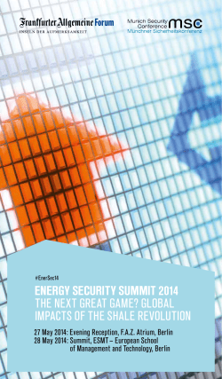 energy security summit 2014 the next great game?