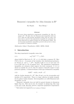 Bonnesen`s inequality for John domains in Rn