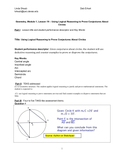 If a circle`s chords intercept congruent arcs, then they are parallel.