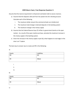 2009 Macro Exam, Free Response Question 3: