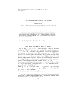 A Polynomial Bound for the Lap Number