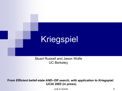 From Efficient belief-state AND–OR search, with application to
