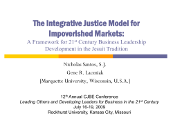 The Integrative Justice Model as a Framework for Sustainable
