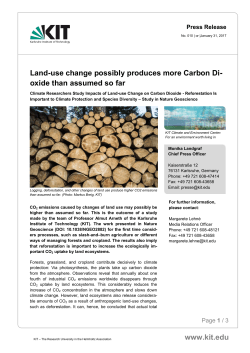 Land-use change possibly produces more Carbon Dioxide