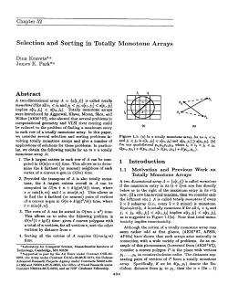 Selection and Sorting in Totally Monotone Arrays