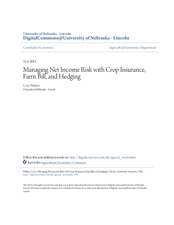 Managing Net Income Risk with Crop Insurance, Farm Bill, and