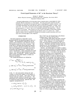 in the Brueckner Theory