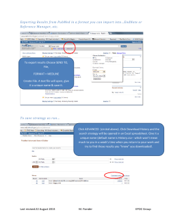 Exporting Results from PubMed in a format you can import into