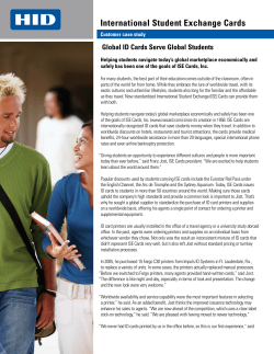 International Student Exchange Cards