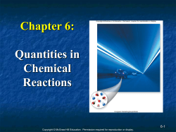 Activity: Limiting Reactants (Mole Scale)