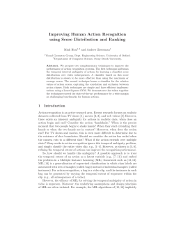 Improving Human Action Recognition using Score