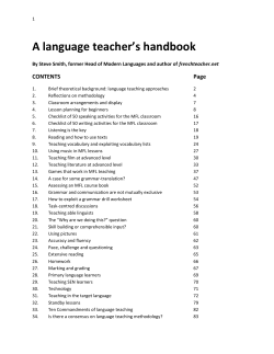 A Concise MFL Teacher`s Handbook
