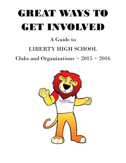 Liberty HIGH SCHOOL! - Carroll County Public Schools