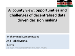 Challenges and opportunities for health information system in