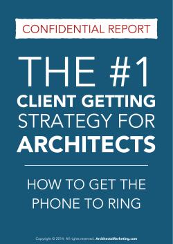 1 Client Getting Strategy - Report.pages